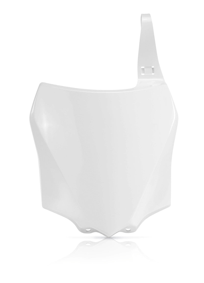 Acerbis Kawasaki KX85/100 Front Number Plate in White (Part #2374050002)