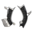 Acerbis 23+ Yamaha YZ450F Frame Guards with X-Grip in Silver/Black