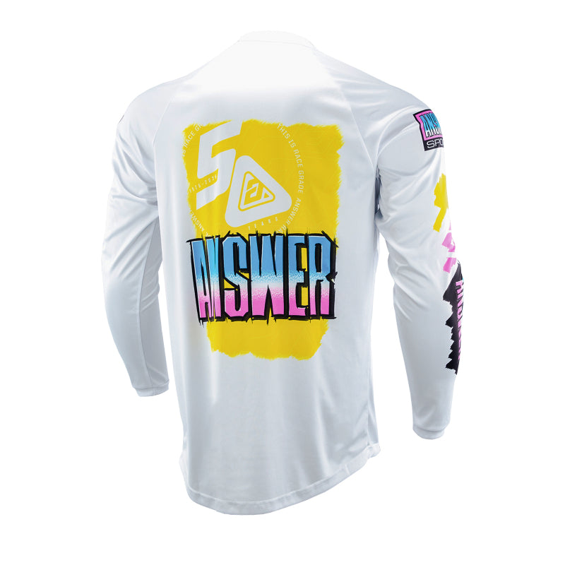 Answer 26 LE Syncron Artifacts Jersey 50th Anniversary Neon Yellow/White/Blue Youth Large