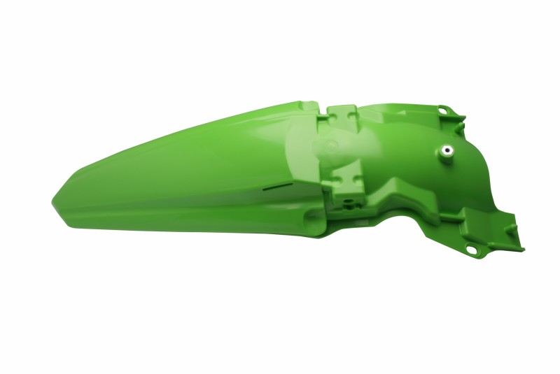 Cycra Powerflow Rear Fender for Kawasaki KX Models (2019-2022) - OEM Green