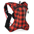 USWE Outlander Hydration Pack 2L - Flannel Red and Black, Lightweight and Bounce-Free Design
