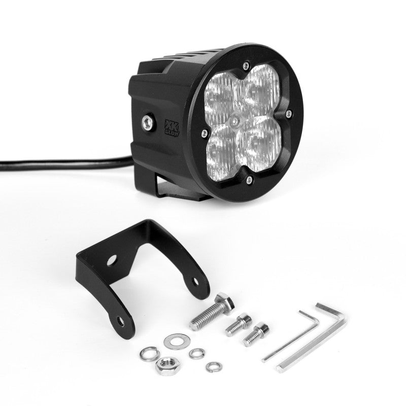 XKGLOW XKchrome 20W LED Cube Light Set with RGB Accent Controller and Fog Mount – Driving Beam, SAE Compliant