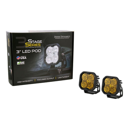 Stage Series 3" Yellow Pro LED Pods (Pair)