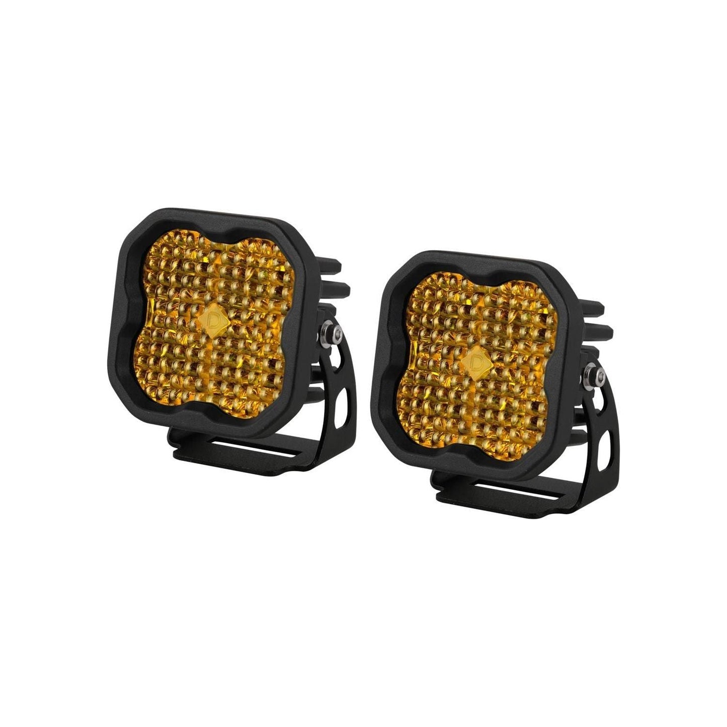 Stage Series 3" Yellow Pro LED Pods (Pair) | Diode Dynamics