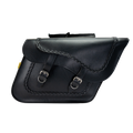 Willie & Max Universal Braided Large Slant Saddlebags - Black, Part #58709-20