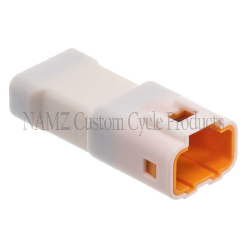 NAMZ JST 4-Position Male Connector Tab with Wire Seal – Powersports Mini Watertight Connector Part NJST-04P
