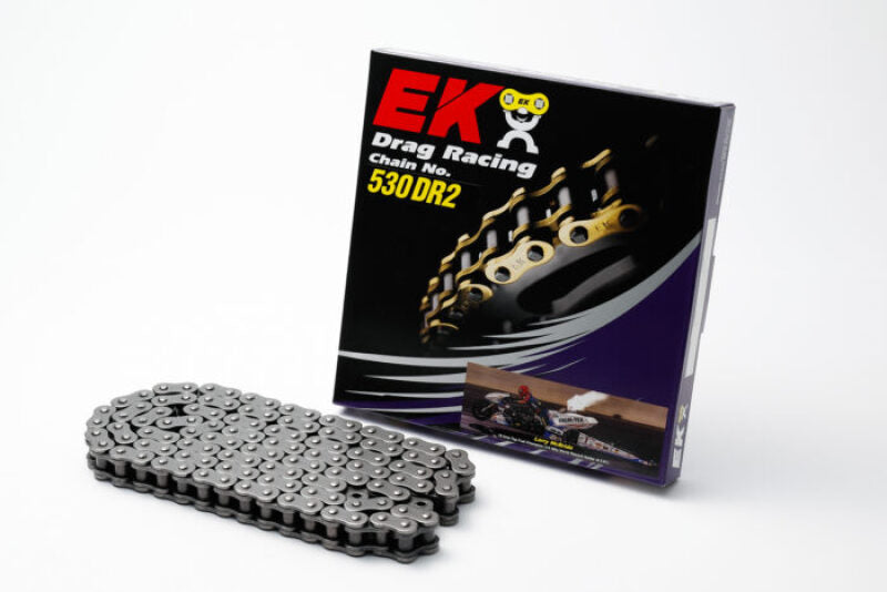 Vortex Racing EK 530 DRZ2 Max HP 350 Chain with Clip Master Link - Chrome Finish