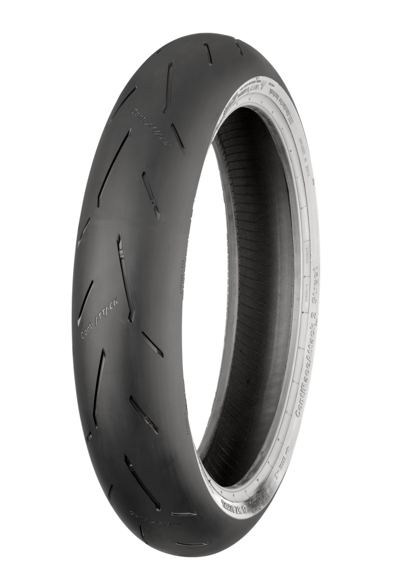 Continental Tire ContiRaceAttack 2 Street 120/70 ZR 17 M/C (58W) TL Front - Sport Touring Radial Tire