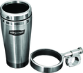 Kuryakyn Drink Holder with Stainless Steel Mug for 1-Inch Handlebars - Chrome