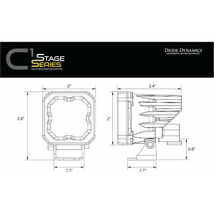 Stage Series C1 White Sport Standard LED Pod