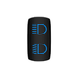 Hi/Lo Beam Rocker Switch (Blue)