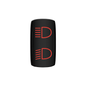 Hi/Lo Beam Rocker Switch (Red)