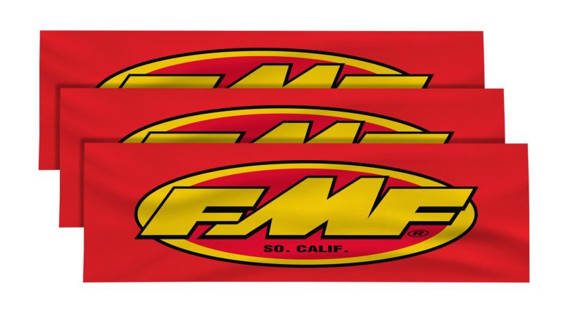 FMF Racing 3-Up Cloth Track Banner (80 inch x 30 inch) - Durable Powersports Banner