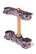 XTrig ROCS Tech Triple Clamp for Suzuki RM-Z 250/450, 21.5 mm Offset, Gray - Part 501330601301