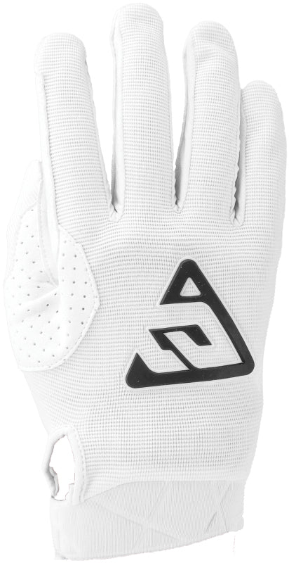 Answer Peak Gloves Black/White Youth – Size XS for Powersports Protection