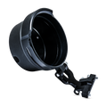 Performance Machine Round Gauge Relocation Kit - Black Ops for Harley-Davidson with Part Number 0208-2192-SMB
