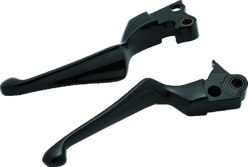 Kuryakyn Boss Blades Lever Set 96-Up Cable for Harley Davidson – Gloss Black