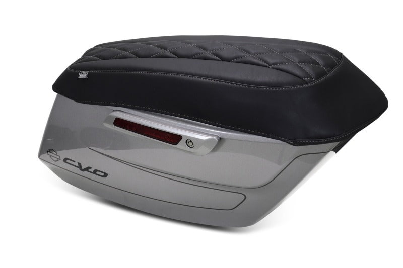 Mustang Motorcycle Deluxe Diamond Saddlebag Lid Covers for Harley CVO Road Glide 2023-2025