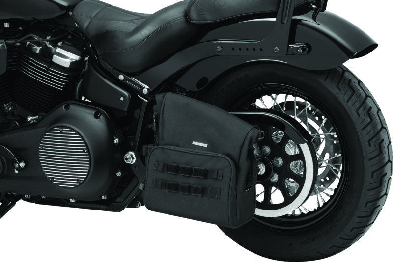 Kuryakyn Hoodrat Universal Swingarm Bag with Secure Roll-Top Design