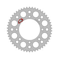 Renthal 2025 KTM 65 Rear Chain Wheel – Silver, Part Number 518U-420-46GPSI