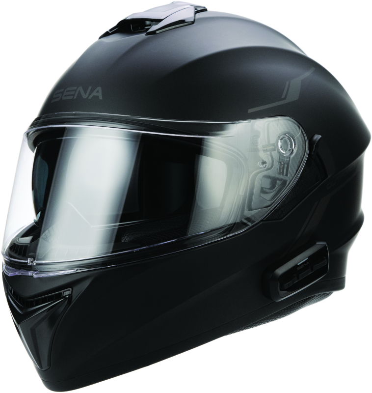 Sena Technologies Outforce Full Face Bluetooth Helmet in Matte Black – Small