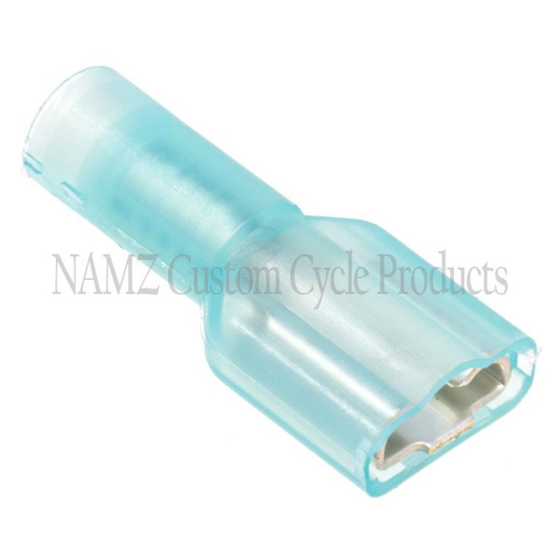 NAMZ Fully Insulated .25 Inch Female Quick Disconnect Terminals - 16-14 Gauge, Pack of 25