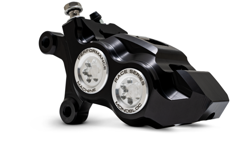 Performance Machine Race Series Monobloc Caliper for Harley-Davidson M8 Softail and VRod Models – Part #0053-2957-MB