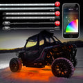 XKGLOW XK-UTV-STA Million Color App-Controlled Offroad UTV Lighting Kit with 2x24-Inch Tubes, 10x12-Inch Tubes, and 16 Pods