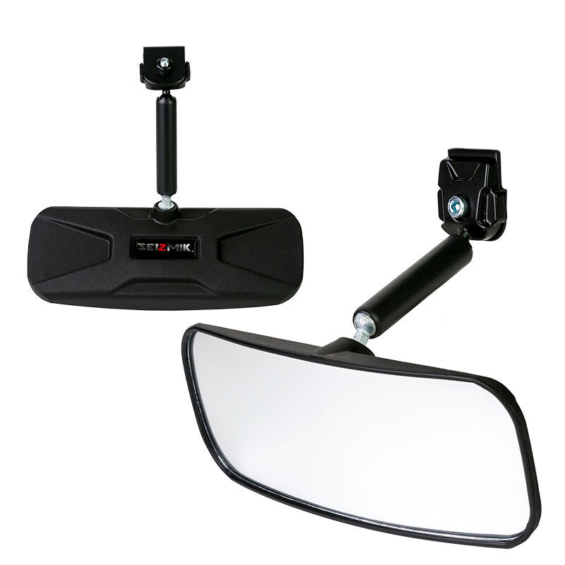 Seizmik 13+ Polaris Ranger Rearview Mirror with Steel Clamp – Wide Angle Convex Design