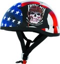 Bikers Choice Skid Lids POW MIA Original Helmet - Small, Low-Profile Contoured Design with D.O.T. Certification