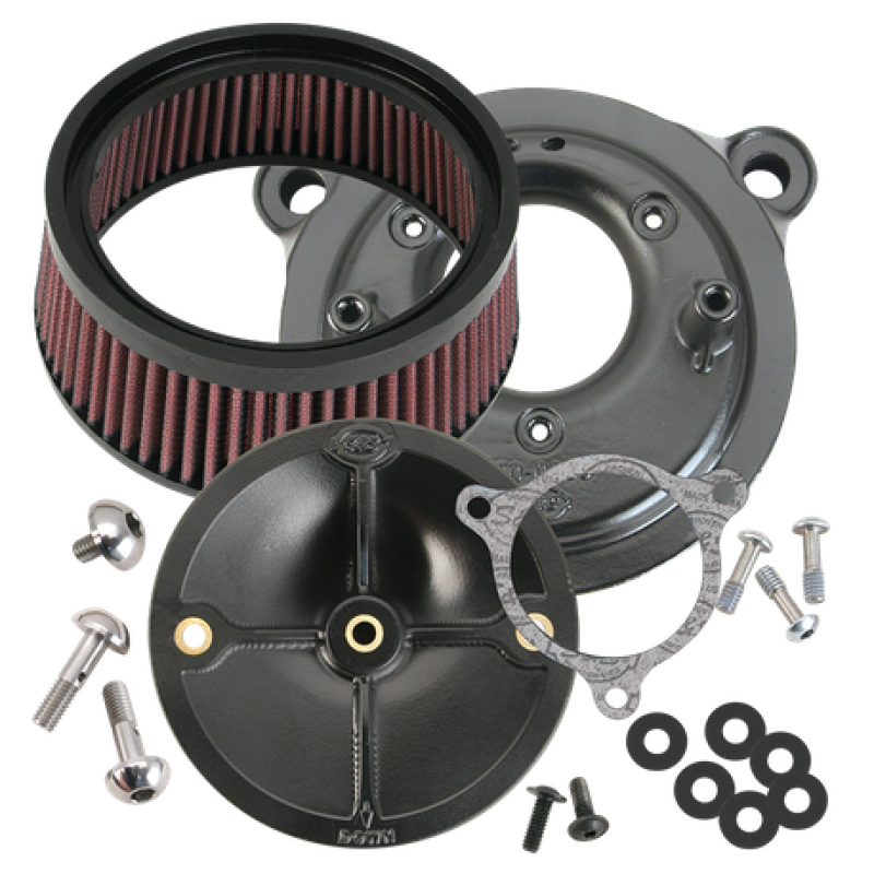 S&S Cycle Tri-Glide & CVO Models Stealth Air Cleaner Kit with Radiused Inlet and High-Flow Filter - Part #170-0061