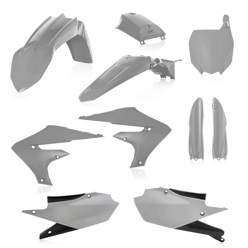 Acerbis Full Plastic Kit for Yamaha YZ250F, YZ250FX, YZ450F, and YZ450FX (2018-2021) – Gray