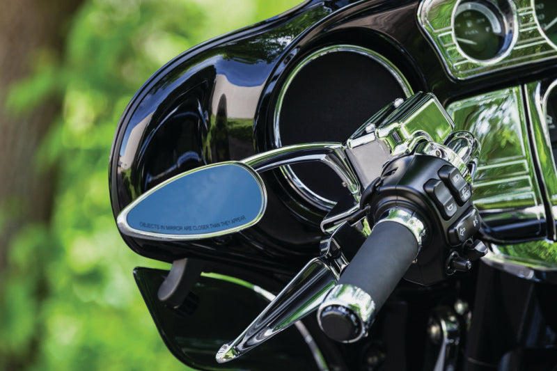 Kuryakyn Teardrop Mirrors Chrome with Convex Glass for Powersports Vehicles Part #1707