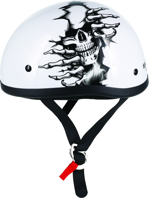 Bikers Choice Skid Lids Born Wild Original Helmet – XL, Low-Profile Contoured Design with D.O.T. Certification