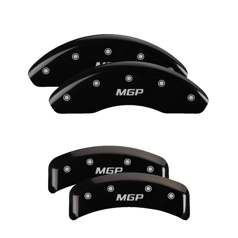 MGP 4 Caliper Covers for BMW 318iC and 325 Series – Black Finish with Silver Engraving