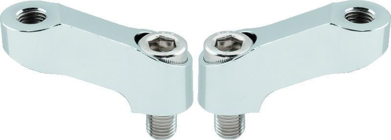 BikeMaster Mirror Extension Pair with 10mm Thread - Chrome Finish