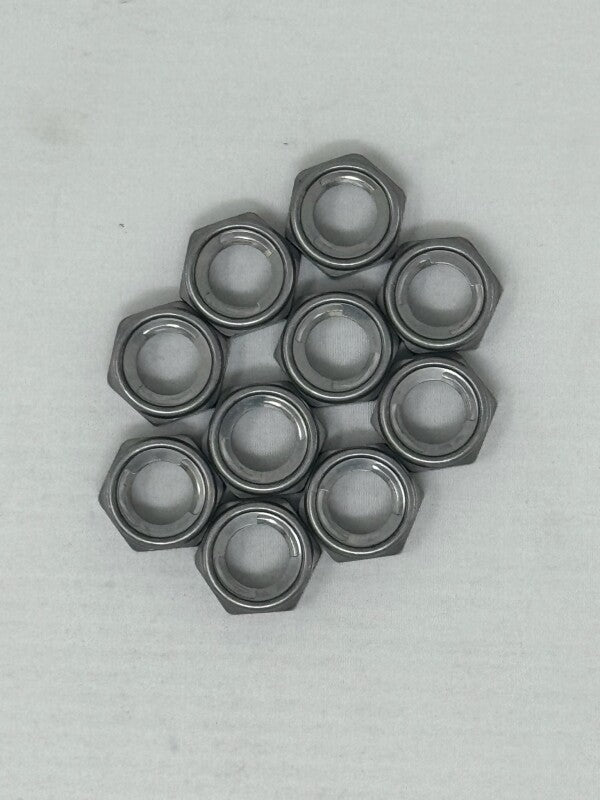 KYB Powersports Lock Nut Set for Yamaha, Kawasaki, Honda, Suzuki – 12 mm, Pack of 10