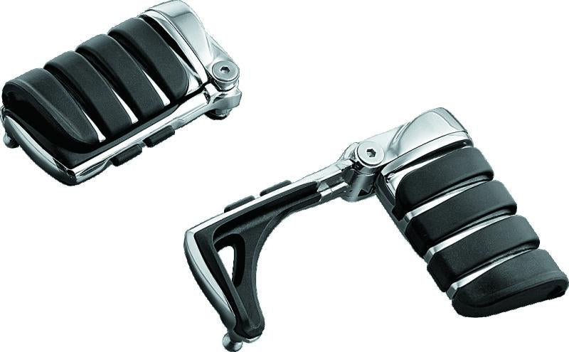 Kuryakyn Switchblade Pegs with Chrome Finish and Concealed Heel Rest – Model 4446