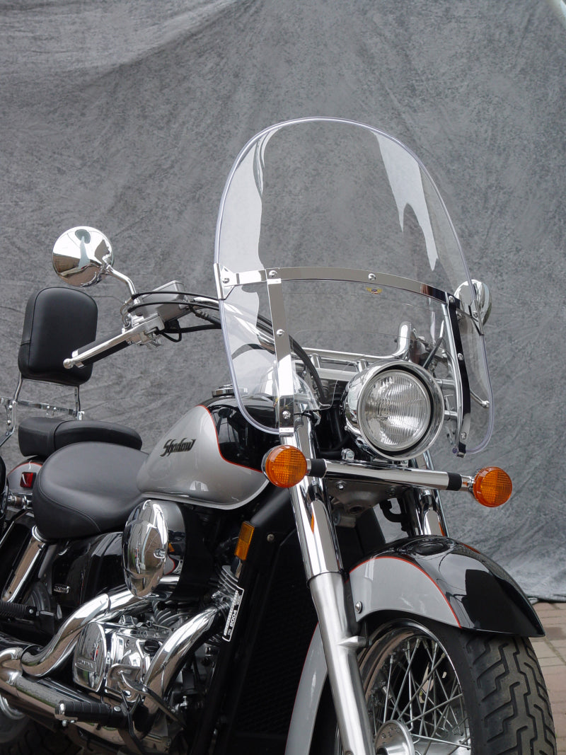 National Cycle Heavy Duty Beaded Round Top Windshield for Cruisers - Clear, Part N2230