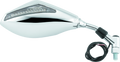 BikeMaster Universal Mirror with Integrated LED Turn Signals - Chrome, 10mm Mount - Pair