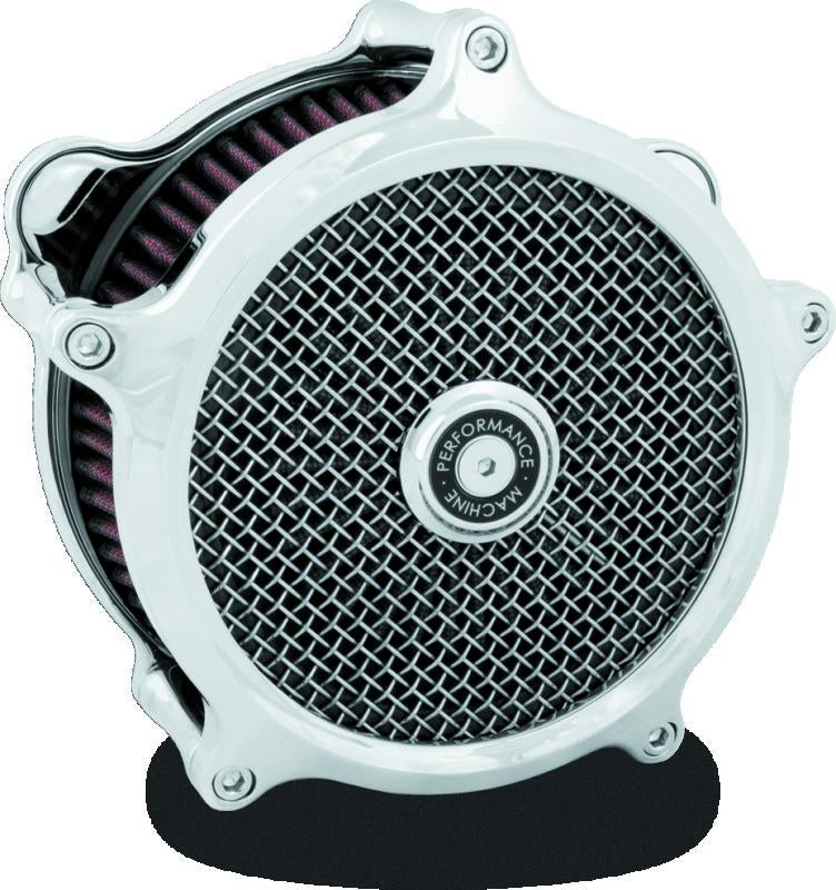 Performance Machine Chrome Air Cleaner for Harley Davidson Touring Models Part 0206-2139-CH
