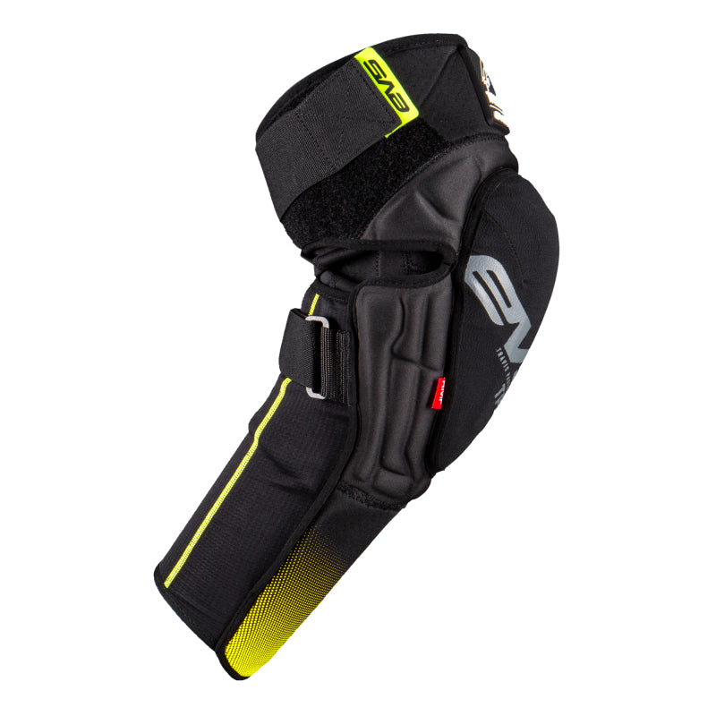 EVS TP199 Knee and Shin Guard Pair Black/Hi Viz – Large/XL for Powersports Protection