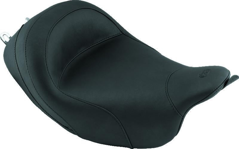 Mustang Motorcycle Touring Solo Seat for Harley Davidson 2008-2021 – Black