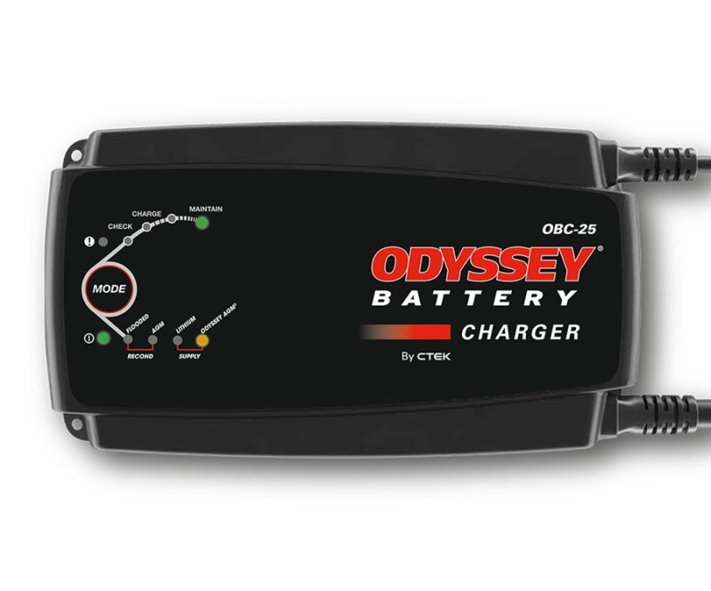 Odyssey Battery Portable Battery Charger - 25 Amp for Powersports Vehicles