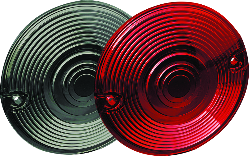 Kuryakyn Smoke Lenses for 3-1/4 inch Flat Turn Signals - Stylish Replacement Upgrade