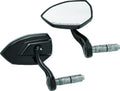 Kuryakyn Phantom Bar End Mirror in Gloss Black – Modern Minimalist Motorcycle Rearview Mirror