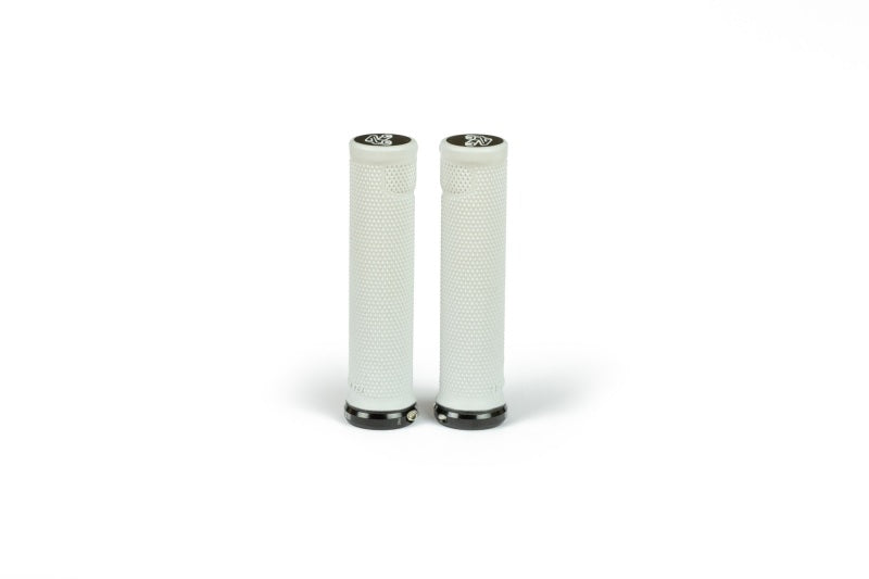Renthal G220 Cycle Single Collar Lock-On Grips – Ultrasoft White