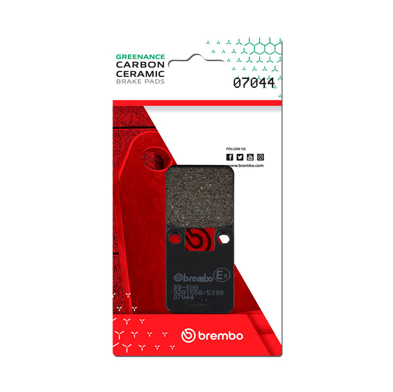 Brembo OE Powersports Rear Carbon Ceramic Brake Pad for Aprilia RS 50, Yamaha Tzr and Suzuki Models - Part Number 07044