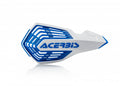 Acerbis X-Force Handguard White/Blue – Versatile Motorcycle Hand Protection with Universal Mounting Kit