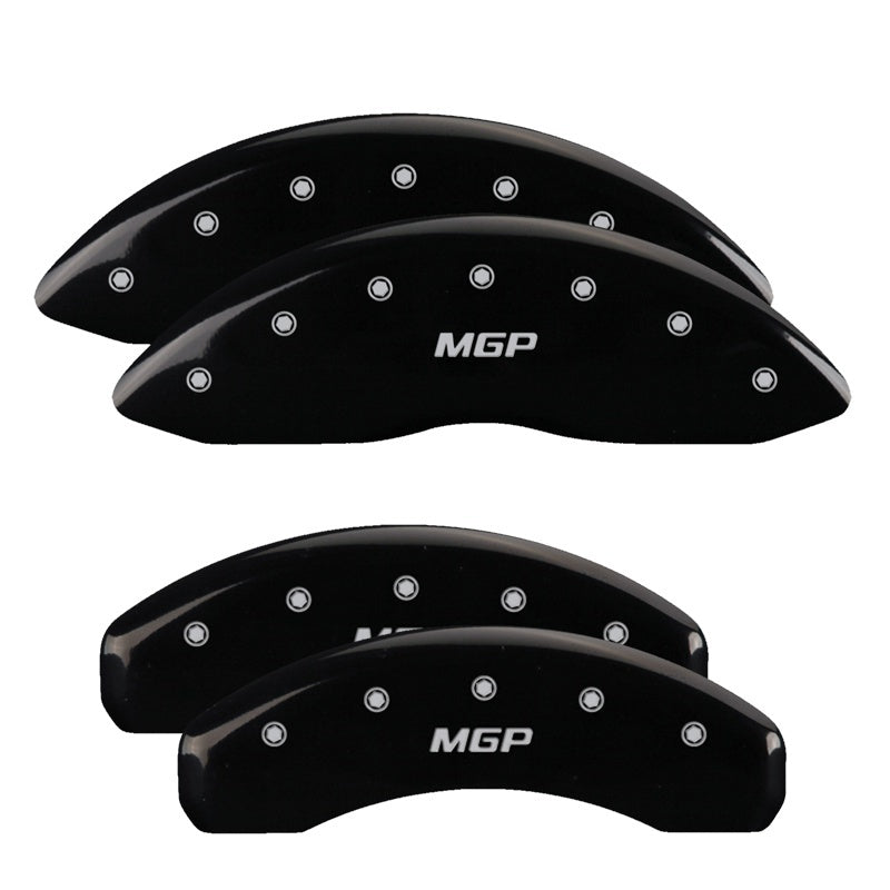 MGP 4 Caliper Covers for 2011-2014 Jeep Grand Cherokee – Engraved Front & Rear, Black Finish with Silver Characters
